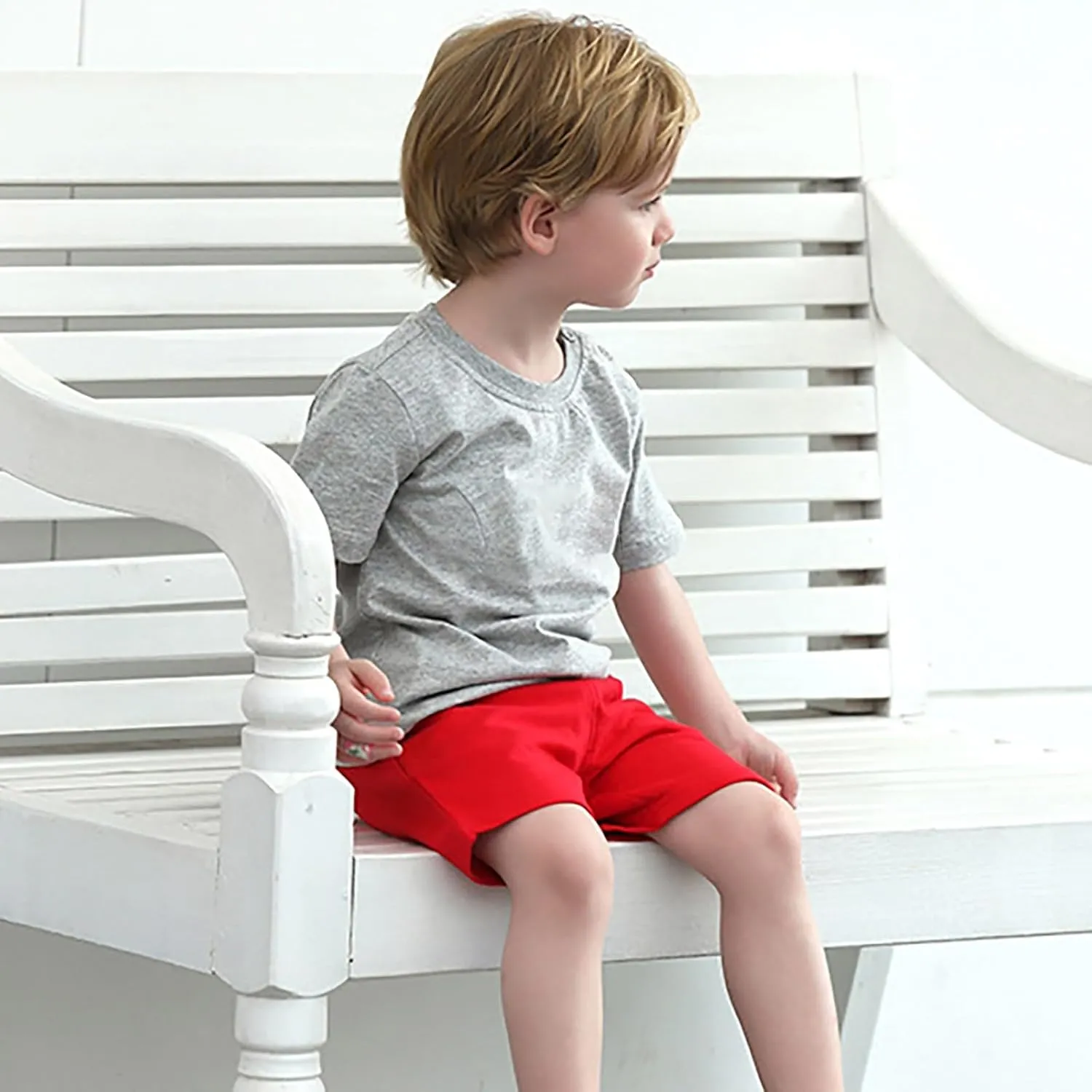 Toddler Baby Boy Shorts Drawstring Elastic Waist Pull On Jogger Shorts Cotton Girls Summer Casual Cargo Pants Solid