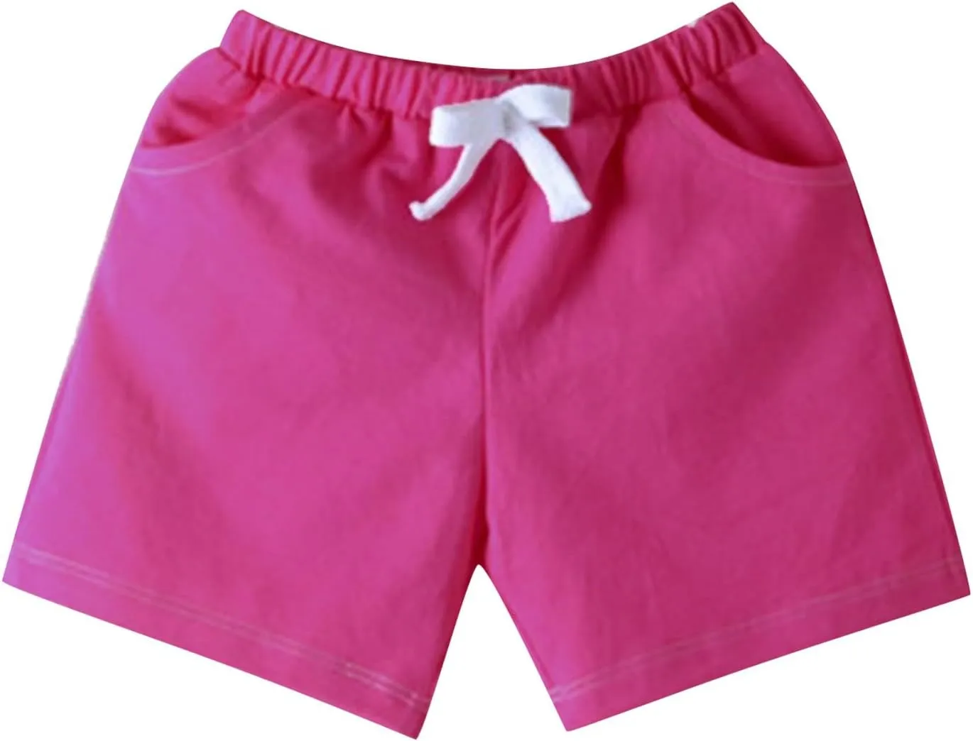 Toddler Baby Boy Shorts Drawstring Elastic Waist Pull On Jogger Shorts Cotton Girls Summer Casual Cargo Pants Solid