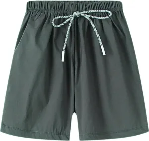 Toddler Boys Quick Dry Shorts Boys Athletic Shorts with Drawstring Summer Elastic Sports Clothes Kids Joggers Pants