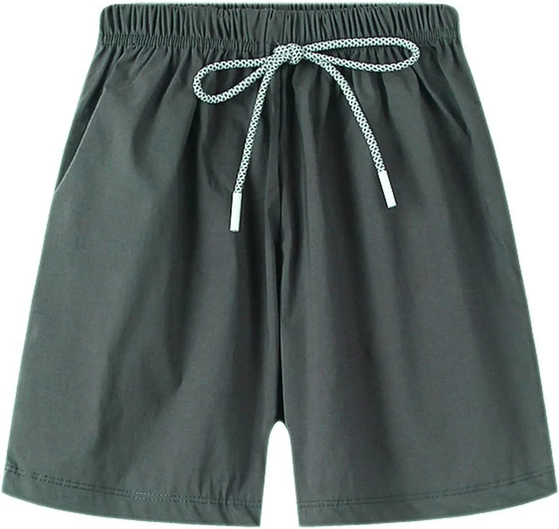 Toddler Boys Quick Dry Shorts Boys Athletic Shorts with Drawstring Summer Elastic Sports Clothes Kids Joggers Pants