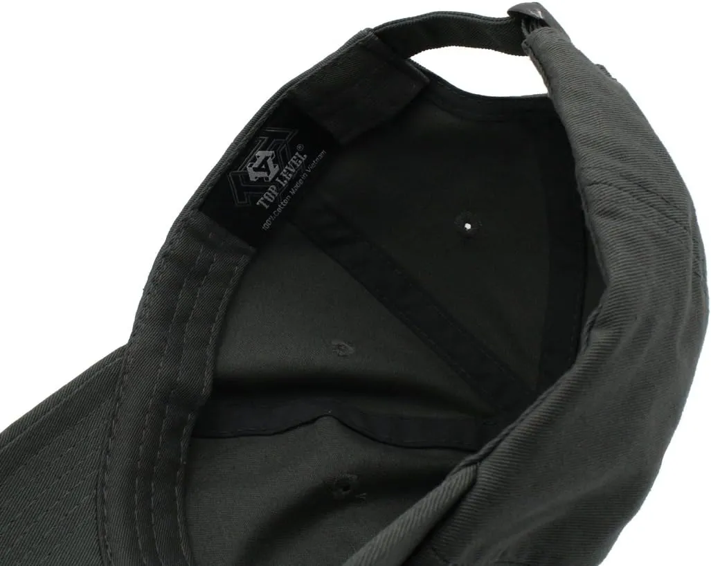 Top Level Baseball Cap Men Women-Cotton Dad Hat Plain