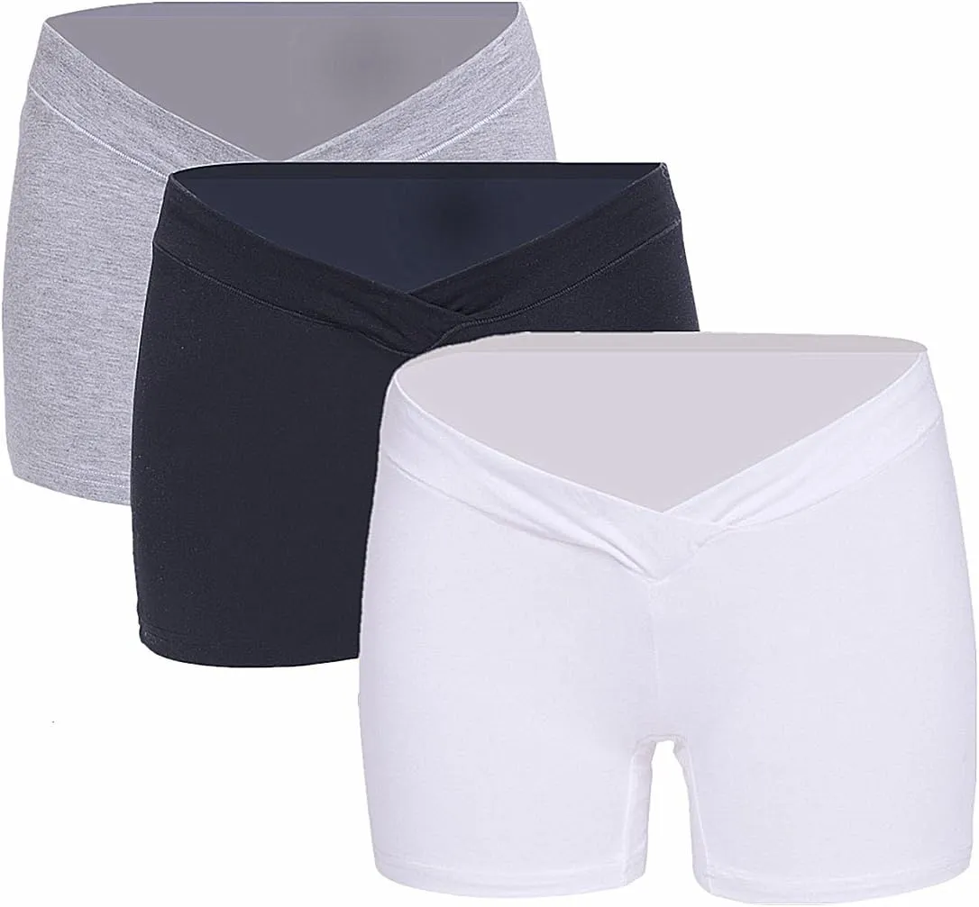 Tremour Women's Under the Bump Maternity Cradle Briefs Pregnancy Underwear Healthy Boyshort