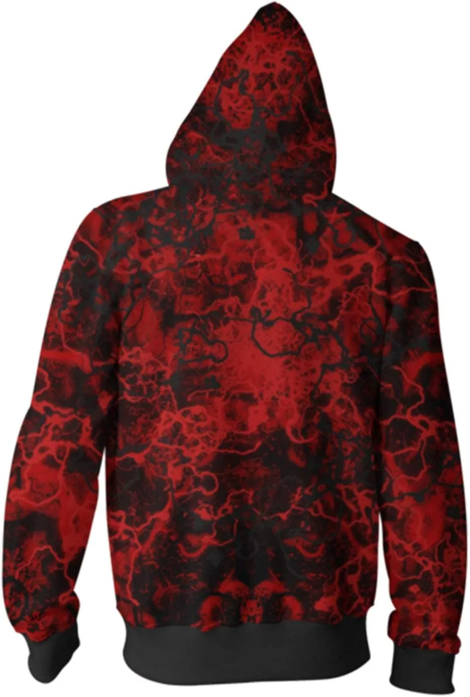 Unisex Zip Up Hooded Sweatshirt Cosplay Hoodie Jacket Pullover