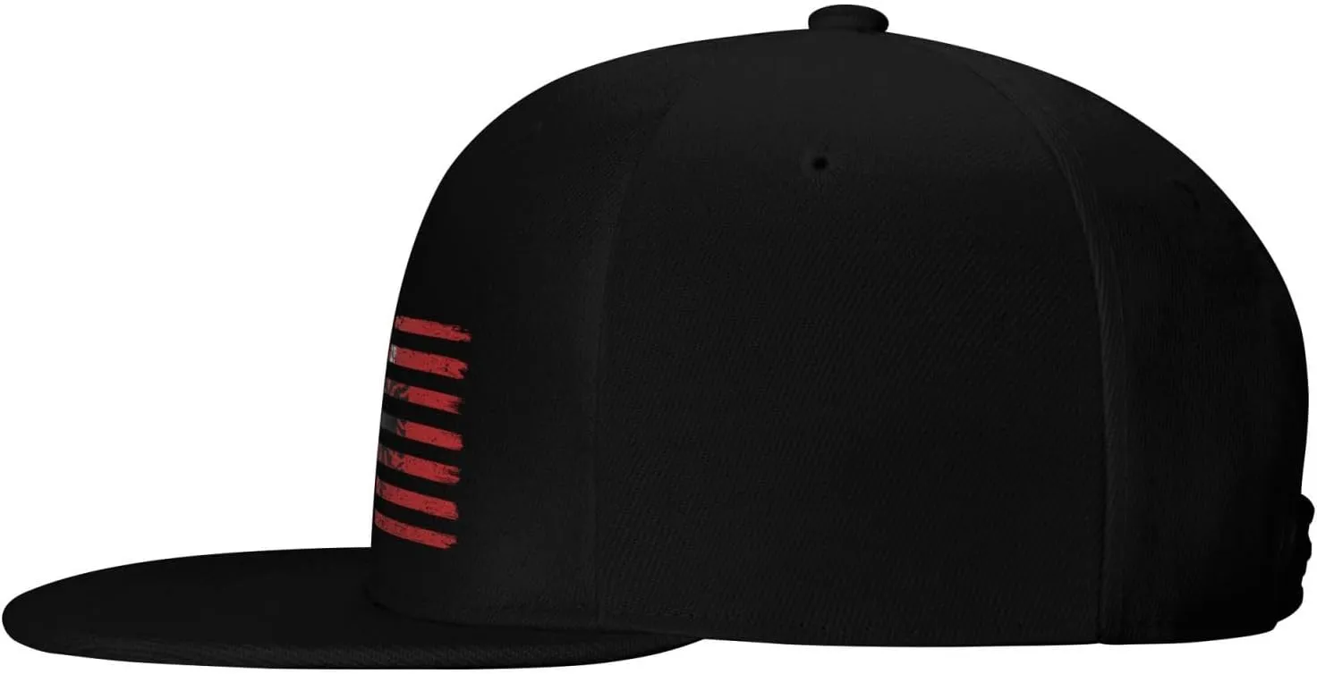 US and Unofficial Flag of Cham Albanians Snapback Hat for Men Women Baseball Cap Adjustable Flat Bill Brim Hats