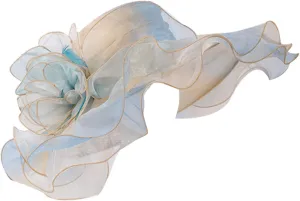 Vintage Tea Party Hat Women Derby Hats for Women Fascinator Hat Organza Mesh Headwear Funeral Wide Brim Cap