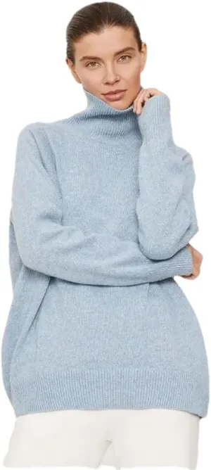Women Basic Turtleneck Sweater Oversize Vintage Knit Pullover Autumn and Winter Basic Knitwear