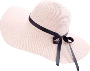 Women Big Brim Straw Hat Sun Floppy Wide Brim Hats Bowknot Folding Beach Cap Big Brimmed Hat Men