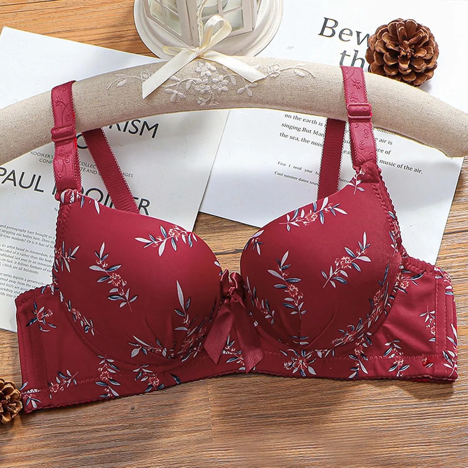 Women High Support Breathable Bralettes No Underwire Push Up Seamless Bras Wirefree Full Coverage Bralette