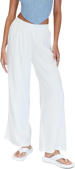 Women 's High Waist Baggy Pants Wide Leg Straight Pants Solid Color Casual Yoga Trouser Summer Lounge Streetwear