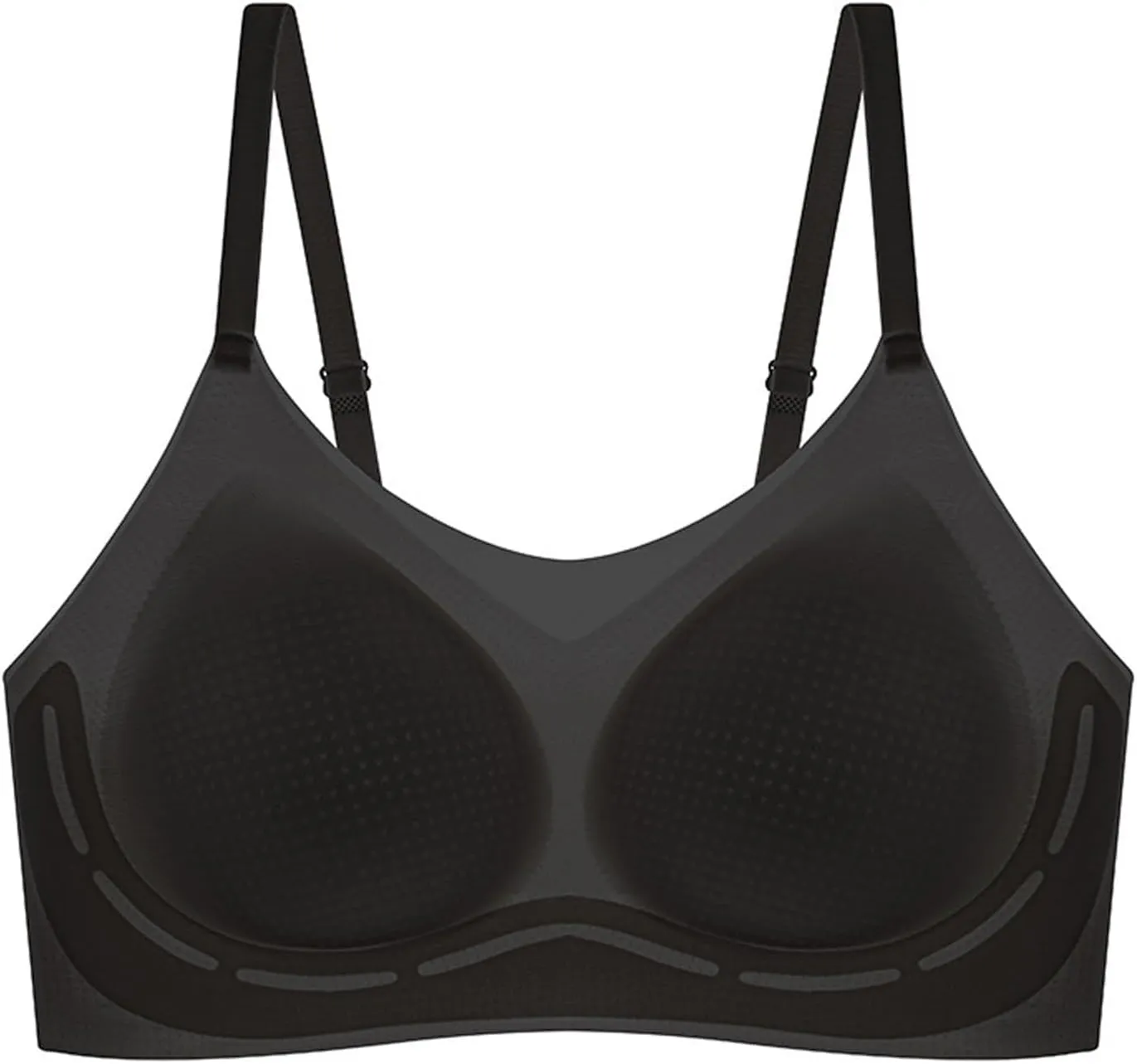 Womens Anti Sagging Bras Ice Silk Breathable Comfort Seamless Push Up Bras for Older Women Wireless Sports Underwear