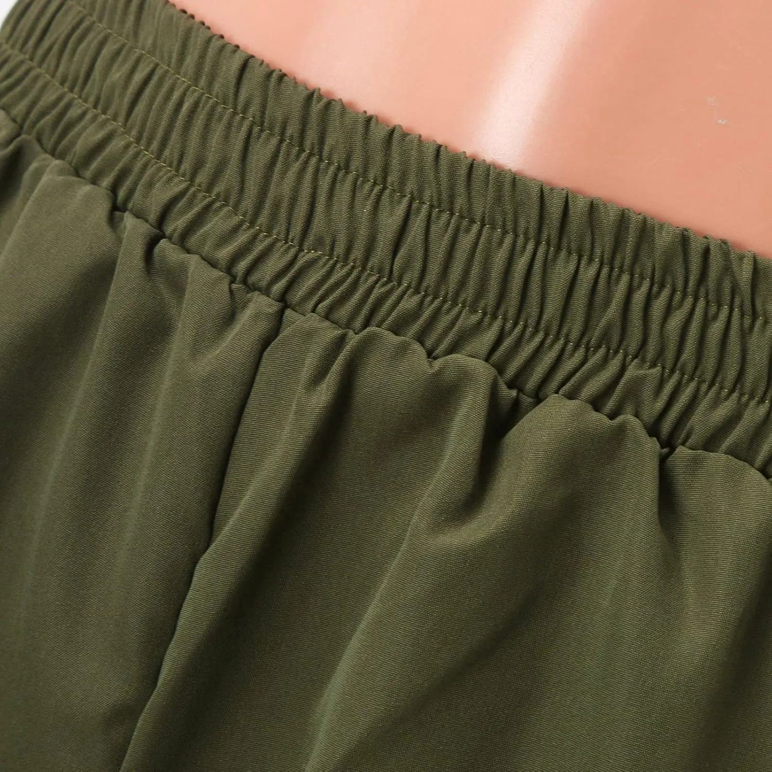 Women's Belt Less High Waisted Wide Leg Trousers Straight Leg Relaxed Style Casual Trousers Velour