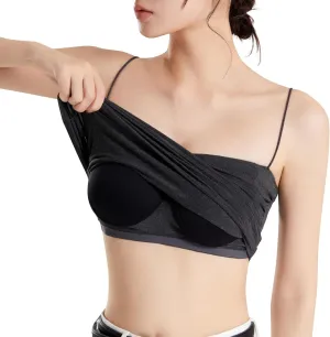 Womens Cami Tank Tops with Built in Bra Slim Fit Spaghetti Strap Shelf Bras Camisoles Summer Basic Padded Undershirts