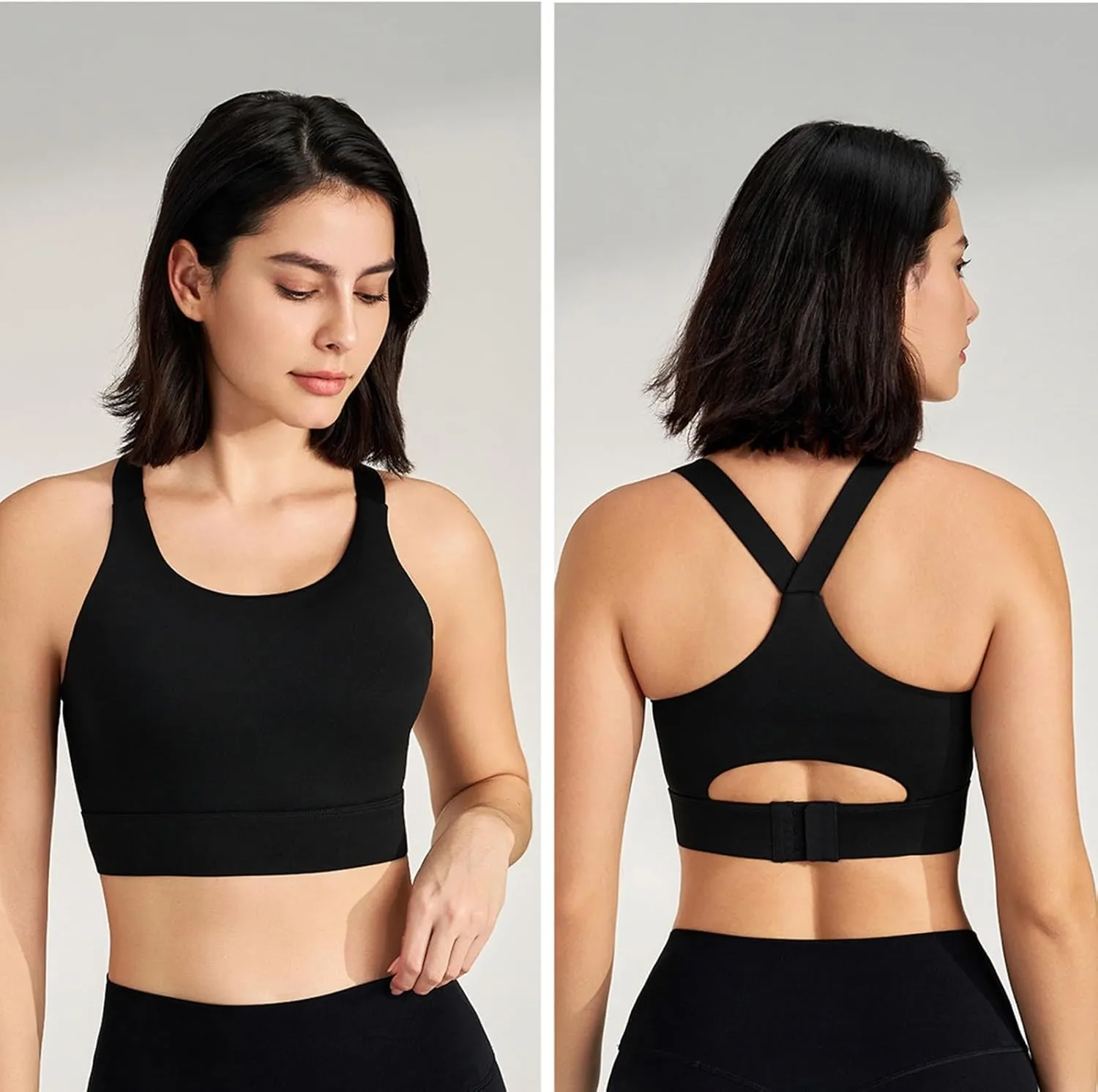 Women's Fitness Crop Tank Tops Stretch Slim Fit Push Up Quick-Dry Wicking Corset Yoga Bras Underwear Vest Tops