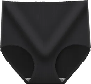 Womens High Waist Underwear Seamless Sexy Ladies Stretch Full Coverage Briefs Absorbent Solid Breathable Briefs