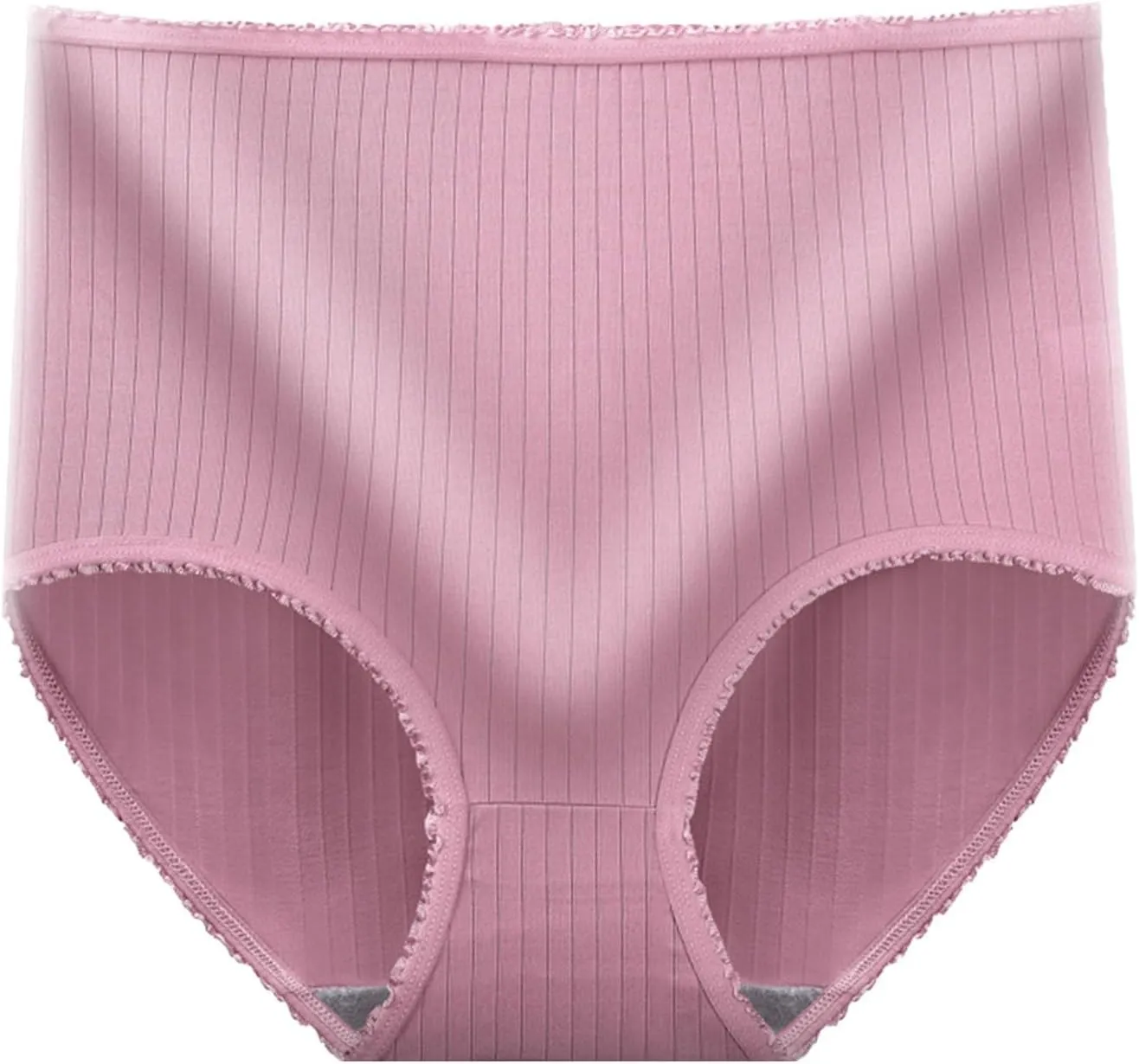 Womens High Waist Underwear Seamless Sexy Ladies Stretch Full Coverage Briefs Absorbent Solid Breathable Briefs