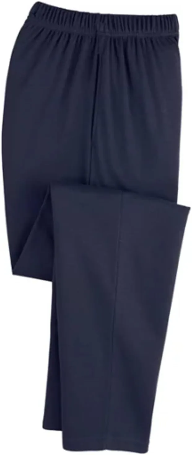 Women's Knit Pull on Sweatpants, Cotton Blend with Flat Front Waistband