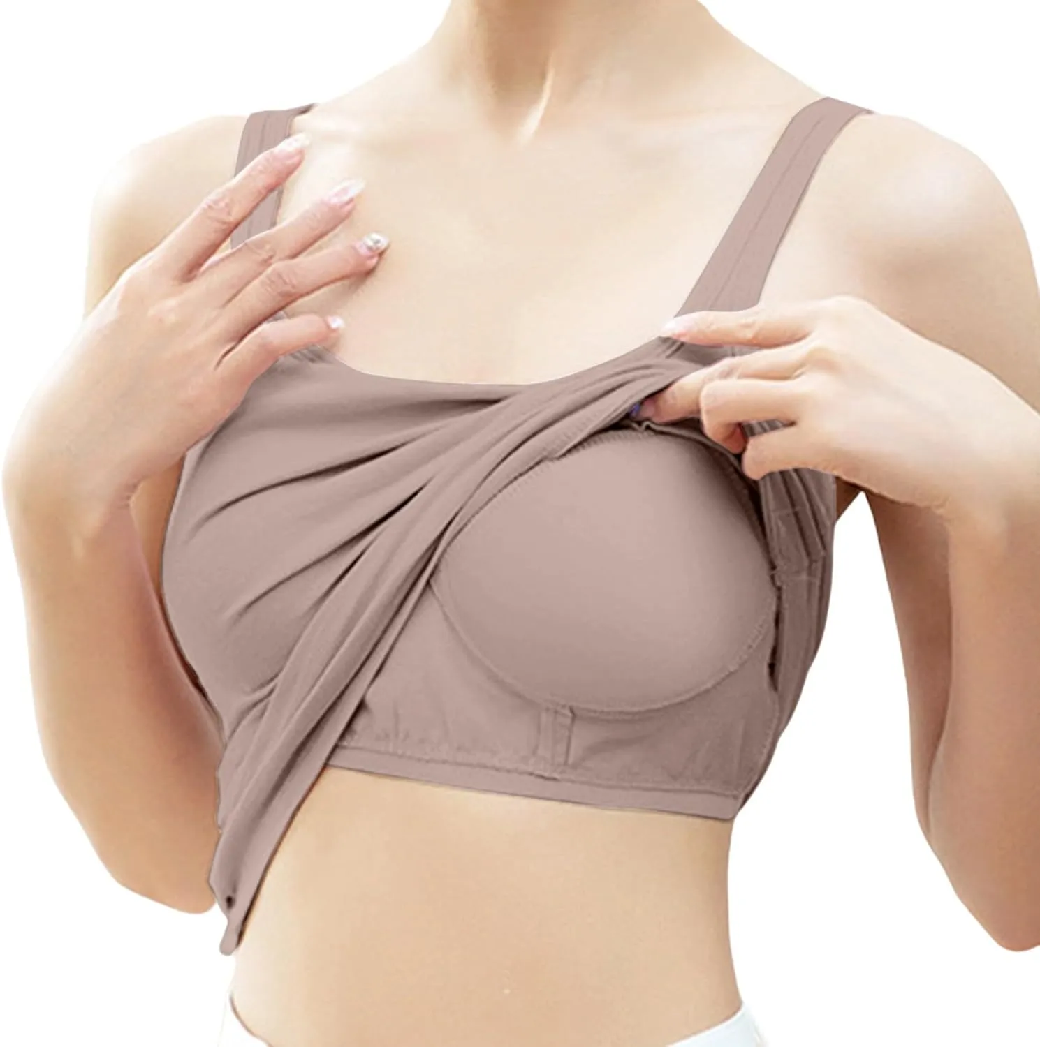 Womens Longline Sports Bra Ribbed Seamless Wirefree Padded Tank Tops Medium Support Workout Casual Crop Tops