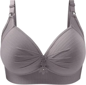 Womens Seamless Deep V Bras No Underwire Comfort Push Up Mesh Bras Wireless Bralette Everyday Bra