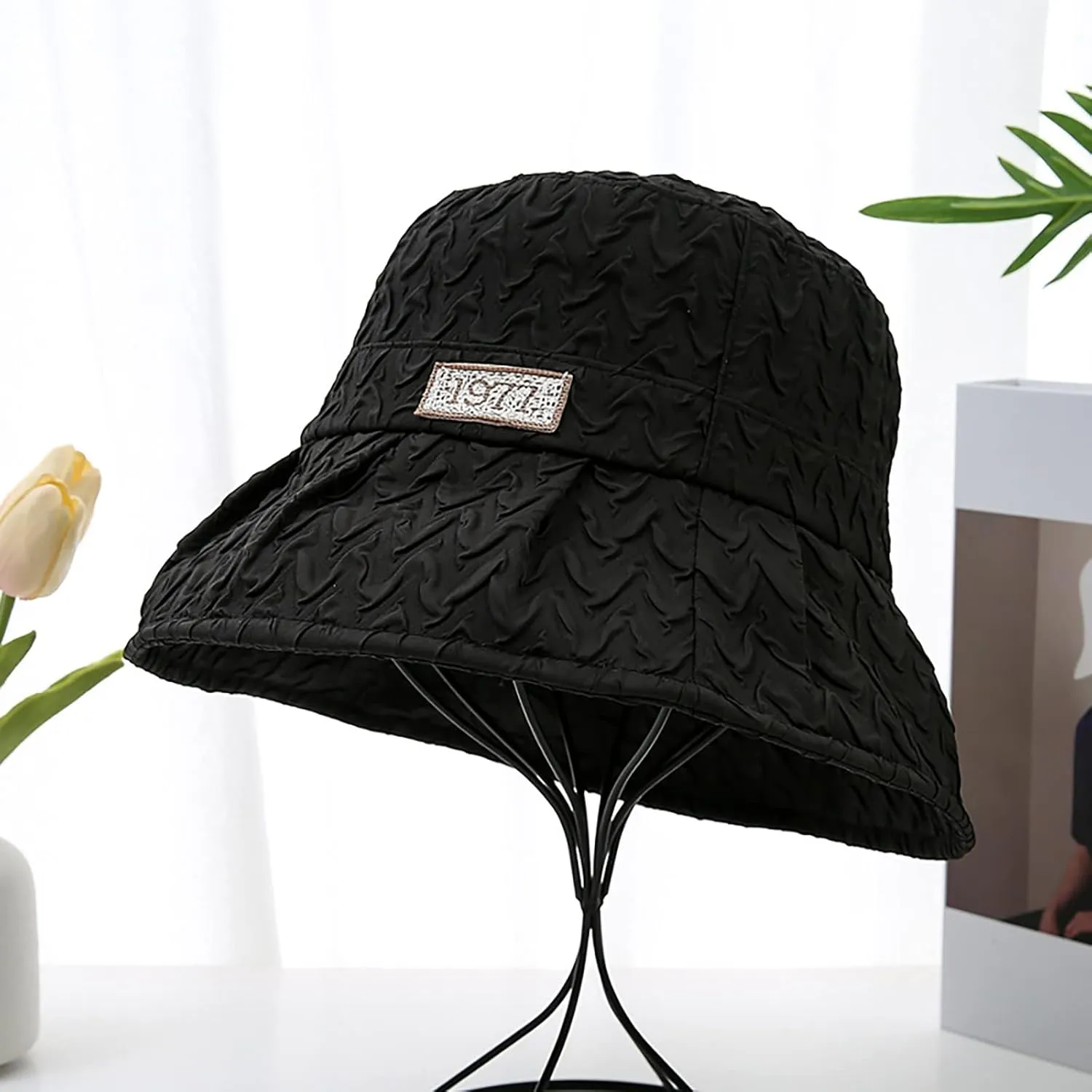 Women's Solid Colors Bucket Hats Wide Brim Sun Hats Outdoor Summer Travel Hiking Beach Fisherman Cap