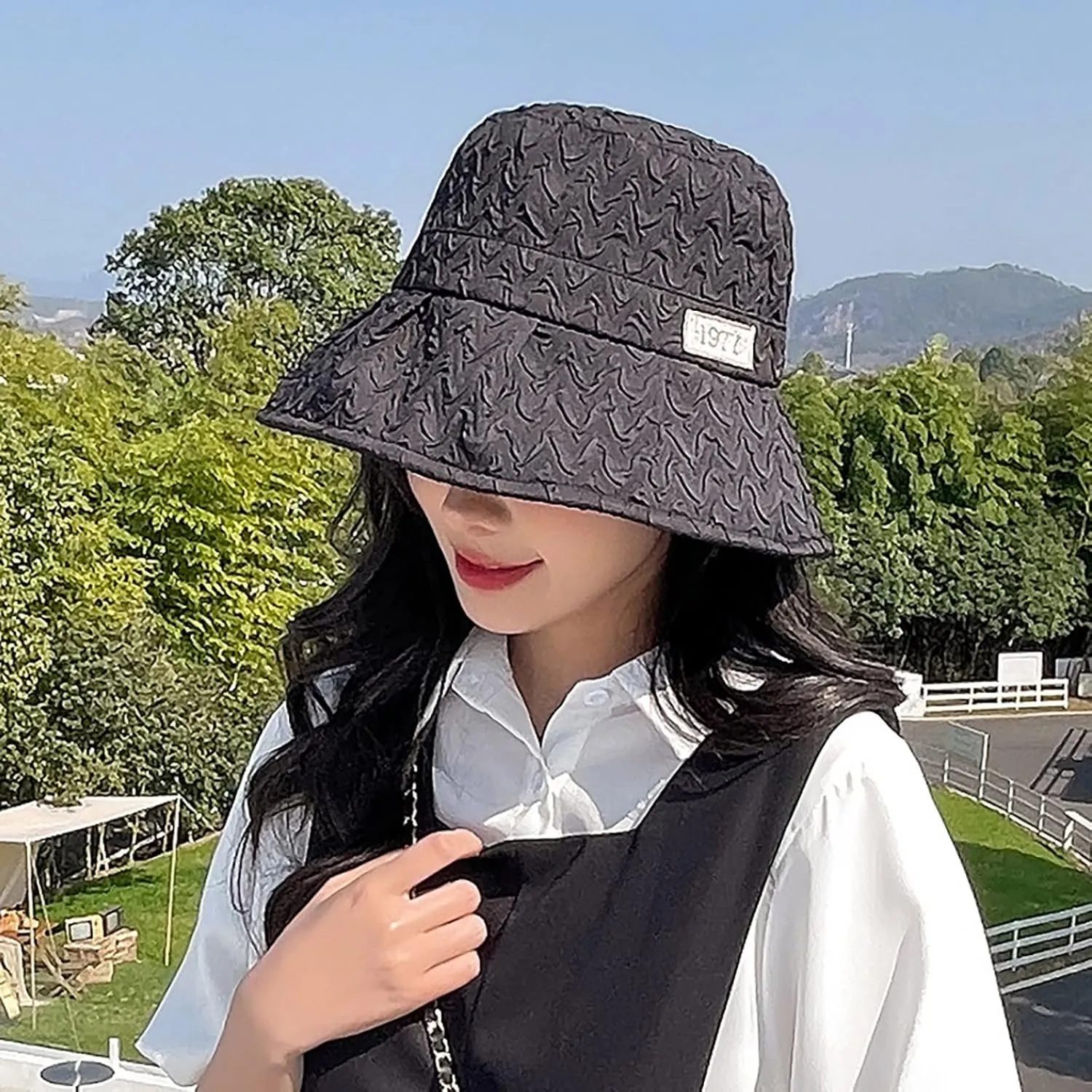 Women's Solid Colors Bucket Hats Wide Brim Sun Hats Outdoor Summer Travel Hiking Beach Fisherman Cap