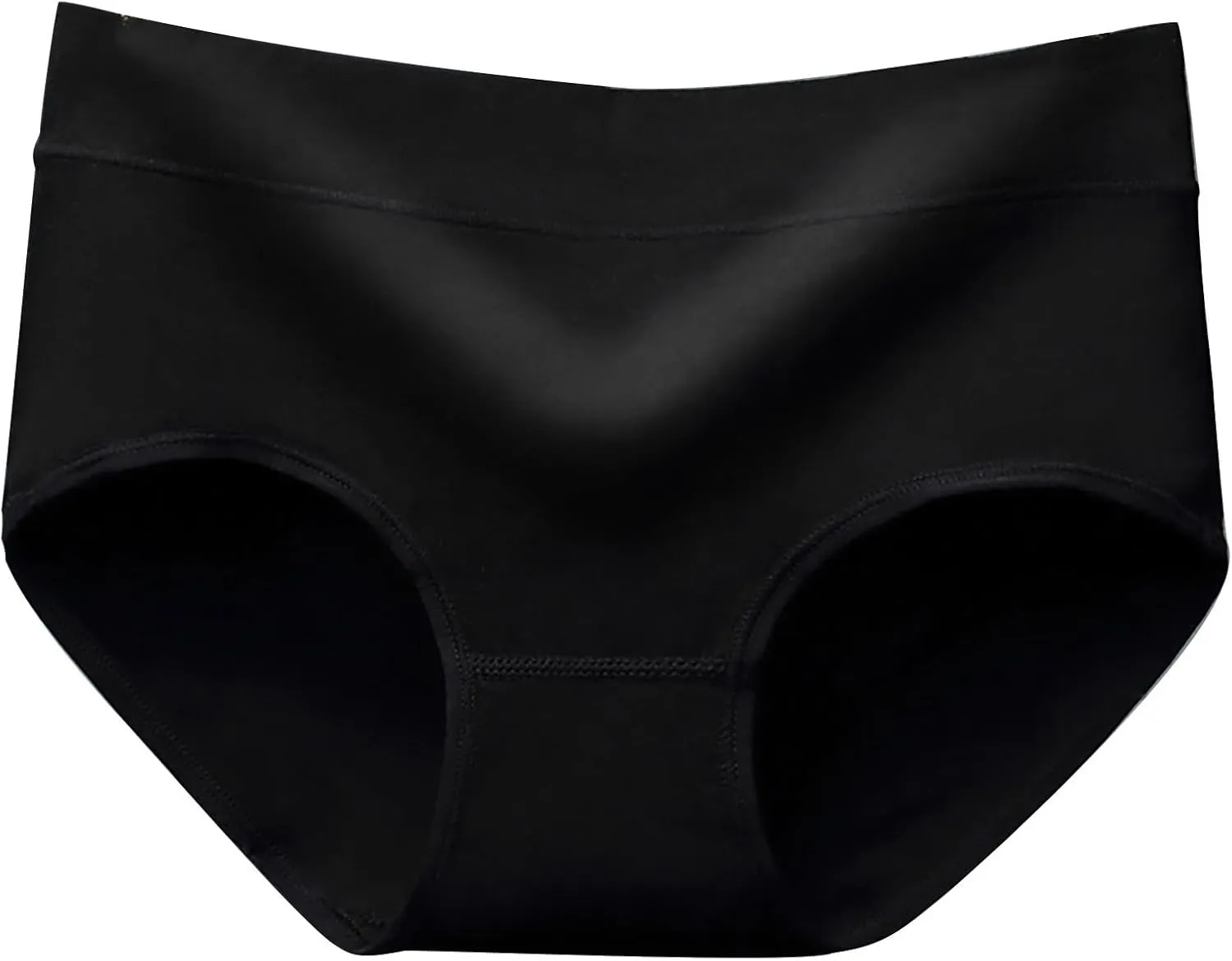 Womens Solid Comfortable Underpants High Waist Breathable Cotton Female Full Coverage Soft Briefs Panty