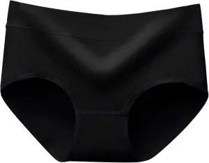 Womens Solid Comfortable Underpants High Waist Breathable Cotton Female Full Coverage Soft Briefs Panty