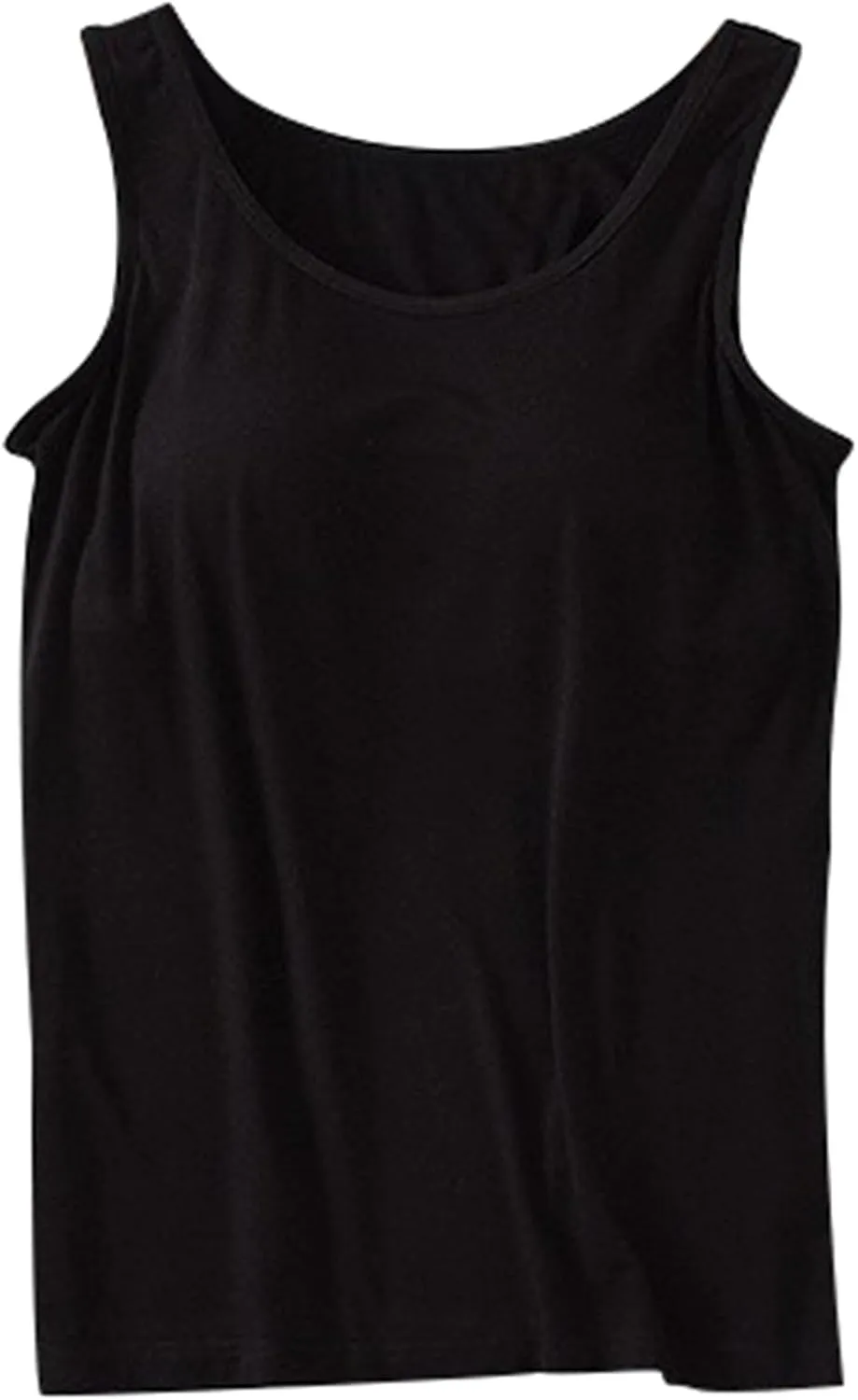 Womens Tank Tops with Built in Bra Summer Basic Padded Yoga Shirt Shelf Bras Workout Camisole Casual Modal Undershirt