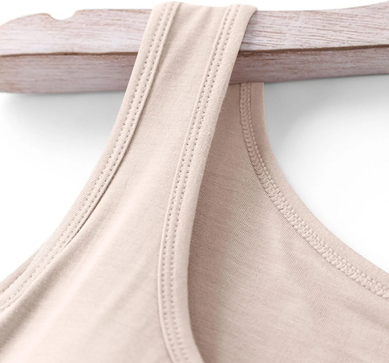 Womens Tank Tops with Built in Bra Summer Casual Basic Modal Padded Yoga Shirts Loose Stretch Workout Camisoles Tees