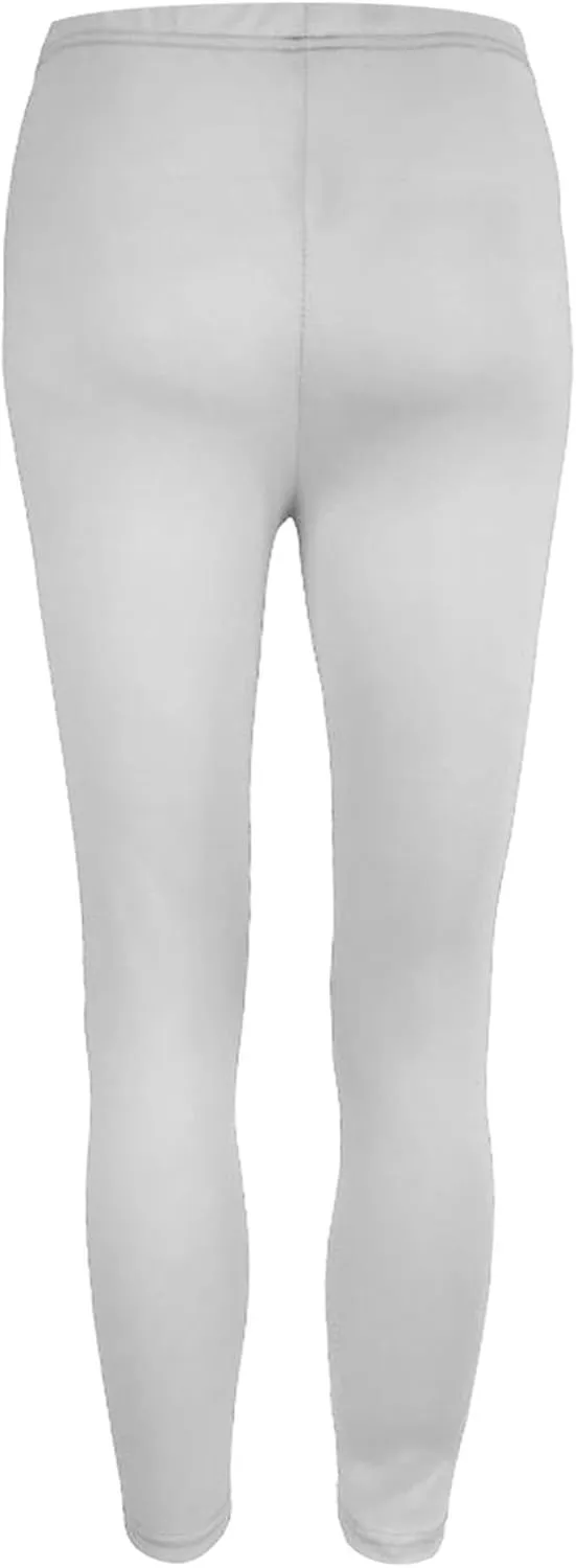 Women's Thick Yoga Soft Cotton Blend High Waist Workout Leggings with Tummy Control Compression