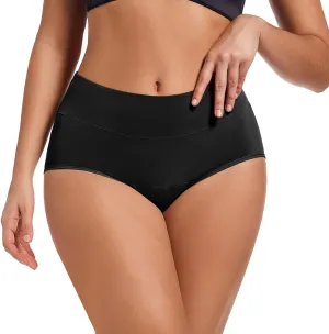 Womens Underwear High Waist Full Coverage Briefs Soft Breathable Postpartum Panties Womens Barely There Underwear