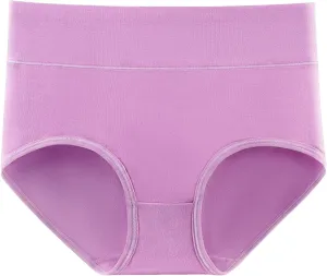 Womens Underwear High Waist Stretchy Pure Cotton Underwear Breathable Full Coverage Sleep Panties