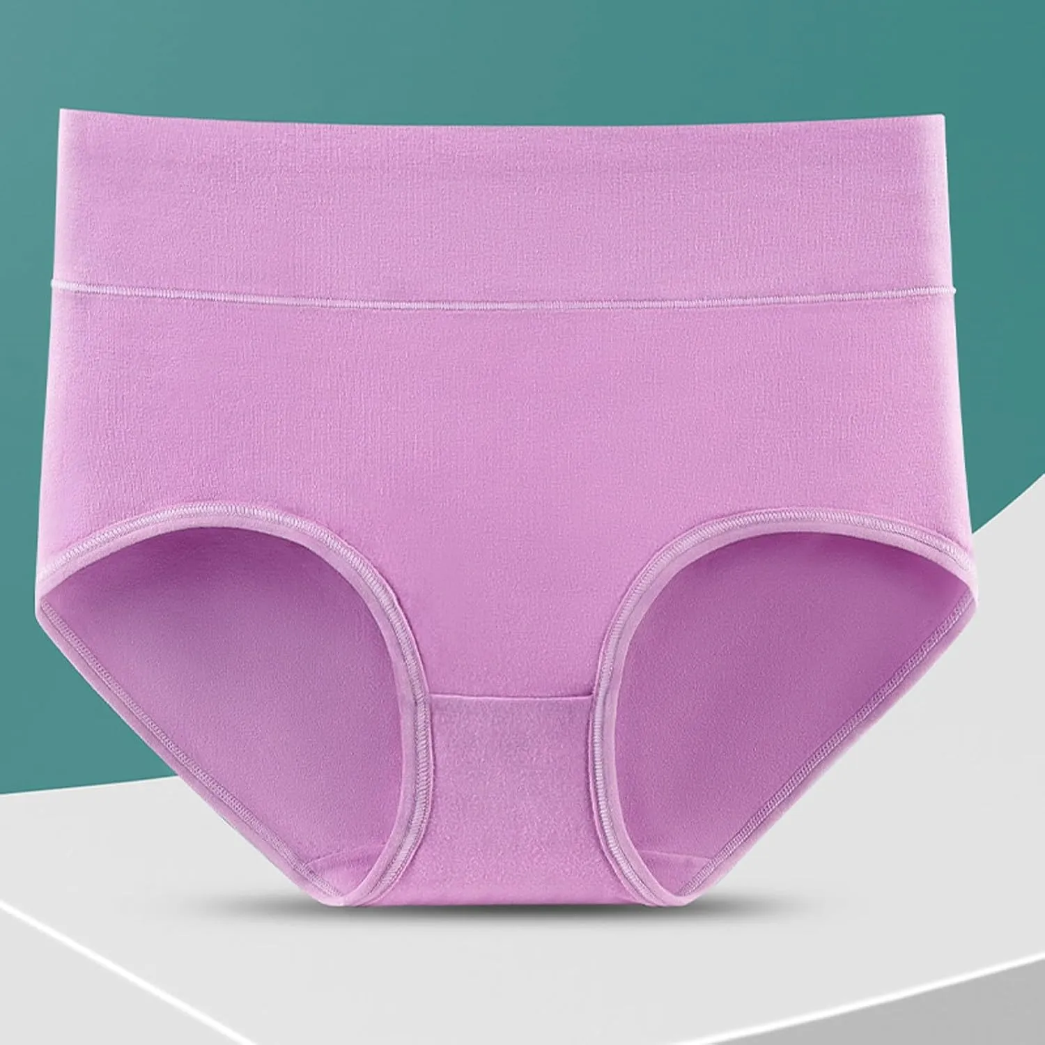 Womens Underwear High Waist Stretchy Pure Cotton Underwear Breathable Full Coverage Sleep Panties