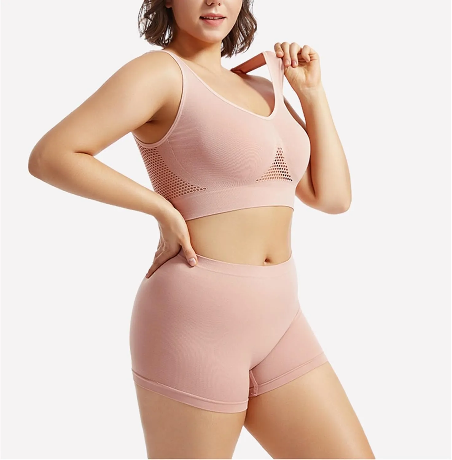Yoga Girls Sports Bra Set, Soft and Lightweight Women's Underwear for Women's Workouts.