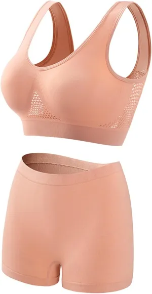 Yoga Girls Sports Bra Set, Soft and Lightweight Women's Underwear for Women's Workouts.